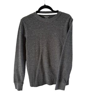 American Eagle Men’s Navy Long Sleeve Shirt – Small, Super Soft Standard Fit